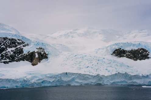 Arriving On Land In Antarctica