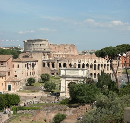Photograph of Colosseum and Roman Forum, Rome, Italy