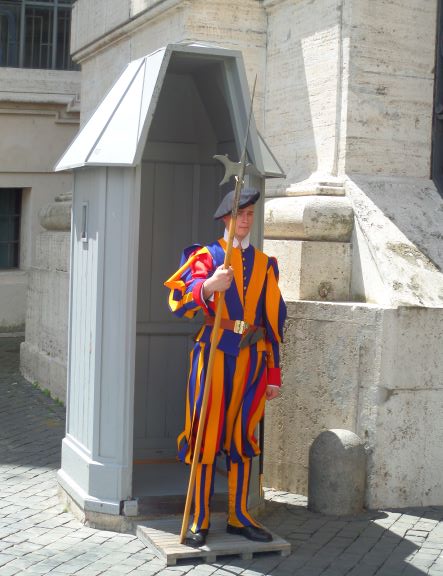 Photograph of Swiss Guard, Vatican City, Rome, Italy