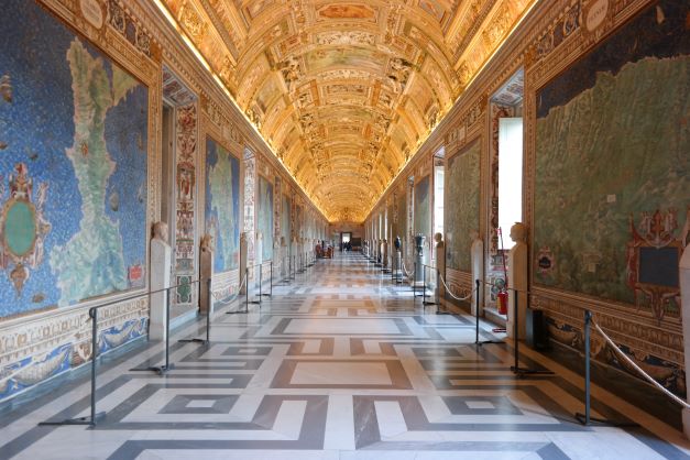 Hall of Maps in Vatican, Rome, Italy