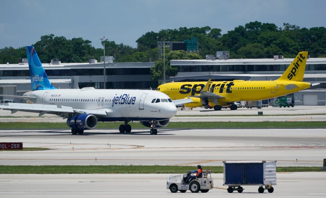 Biden administration sues to block JetBlue from buying Spirit Airlines