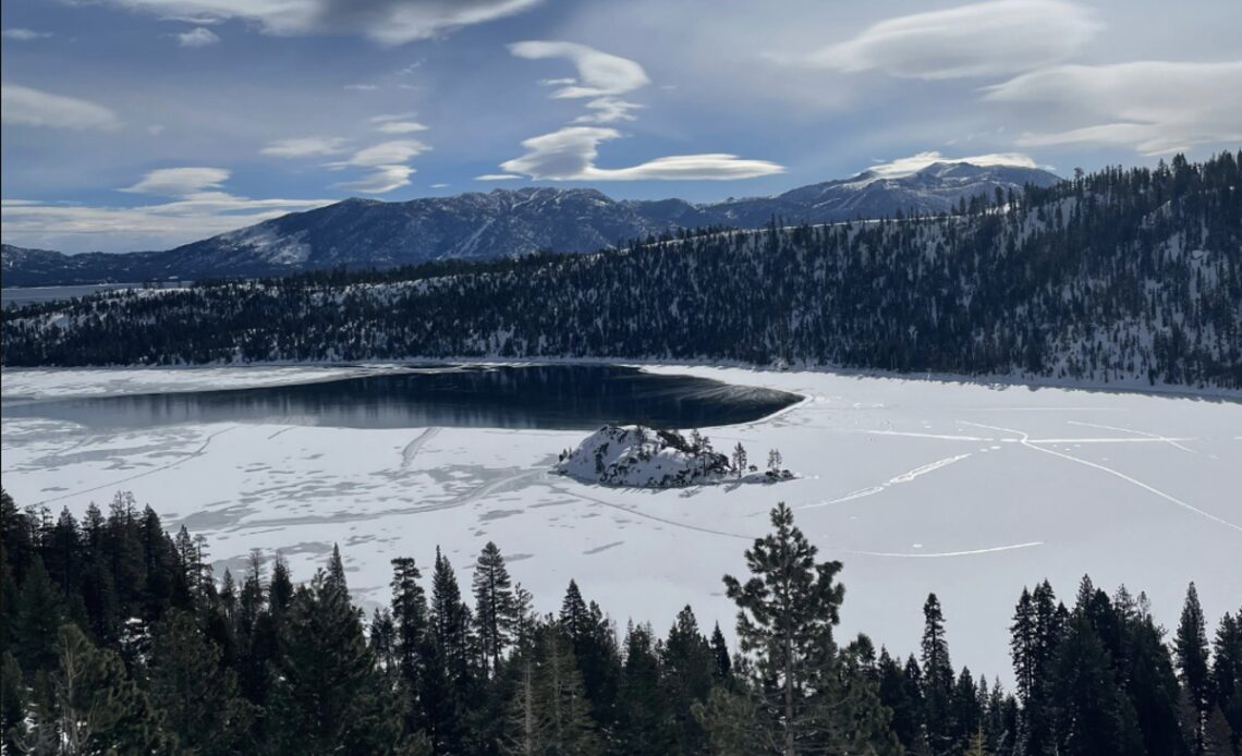 Emerald Bay in Lake Tahoe freezes over for first time in decades