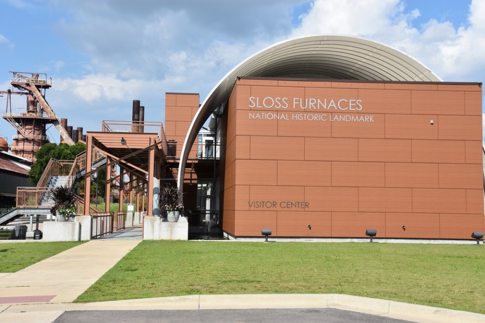 Sloss Furnaces in Birmingham, Alabama, as seen on July 24, 2018. It is a National Historic Landmark.
