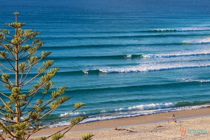 waves on the beach