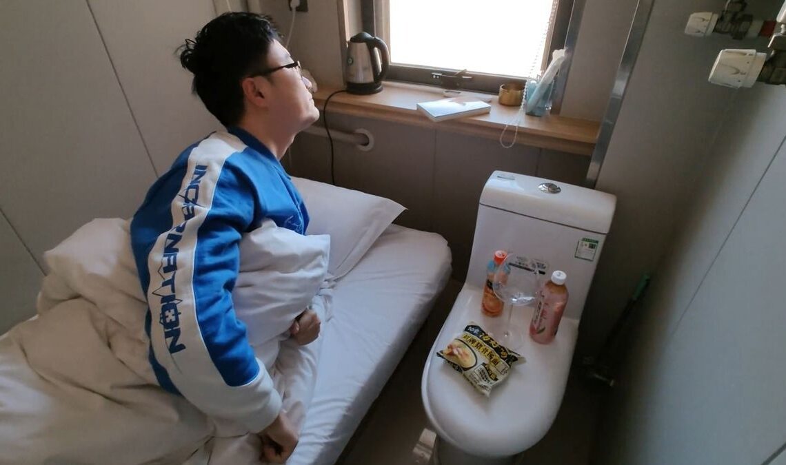 ‘Micro hotel’ room opens for just £7 a night (but the bed is next to the toilet)