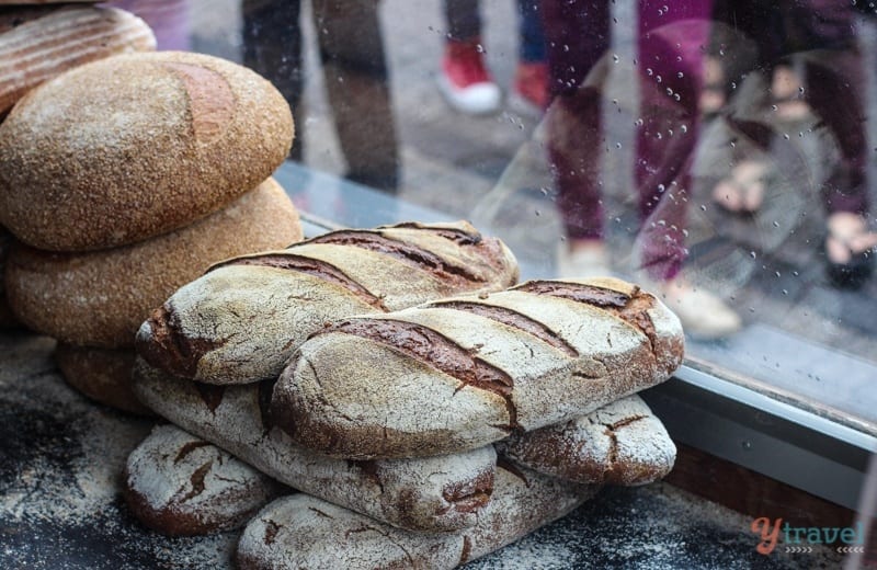 bread on display