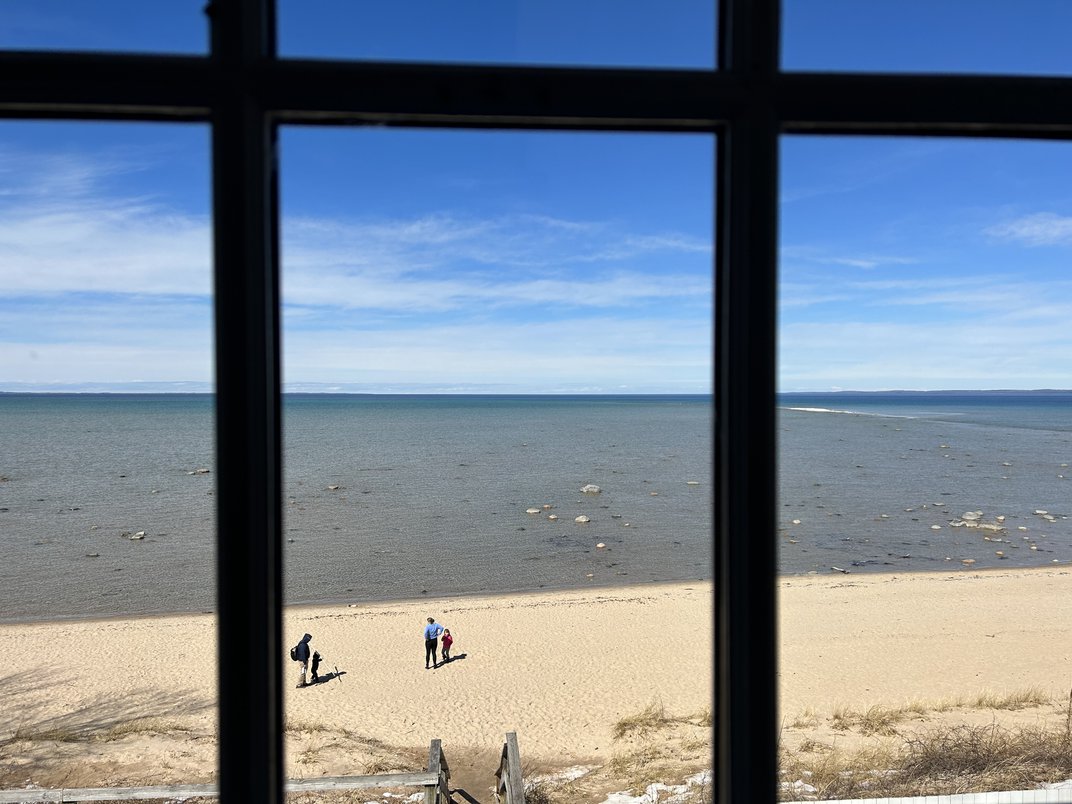 View out of Mission Point Lighthouse