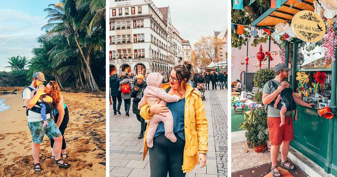 After traveling a bunch with our little one all through her first year, we've got a ton of tips for traveling with babies - and we've made plenty of mistakes so you won't have to! This detailed packing list covers all of the essentials for traveling with a baby, plus a few things to leave at home.