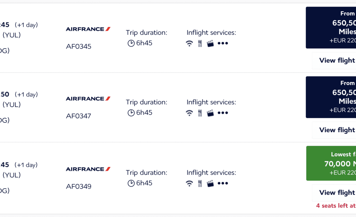 6 Unique Redemptions with Air France/KLM Flying Blue