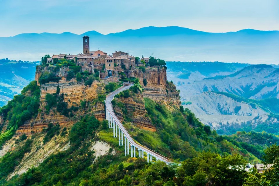 View of Civita di Bagnoregio, a town in the Province of Viterbo, Lazio, Italy