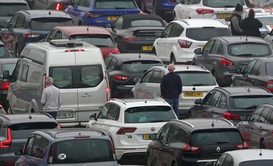 Holidaymakers face more travel chaos as queues build up at Dover ahead of Easter weekend