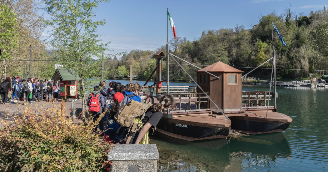 Leonardo’s Ferry Left High and Dry by Global Warming and Red Tape