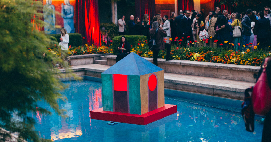 T Magazine Toasts Salone del Mobile With Trompe L’Oeil Murals and a Floating House