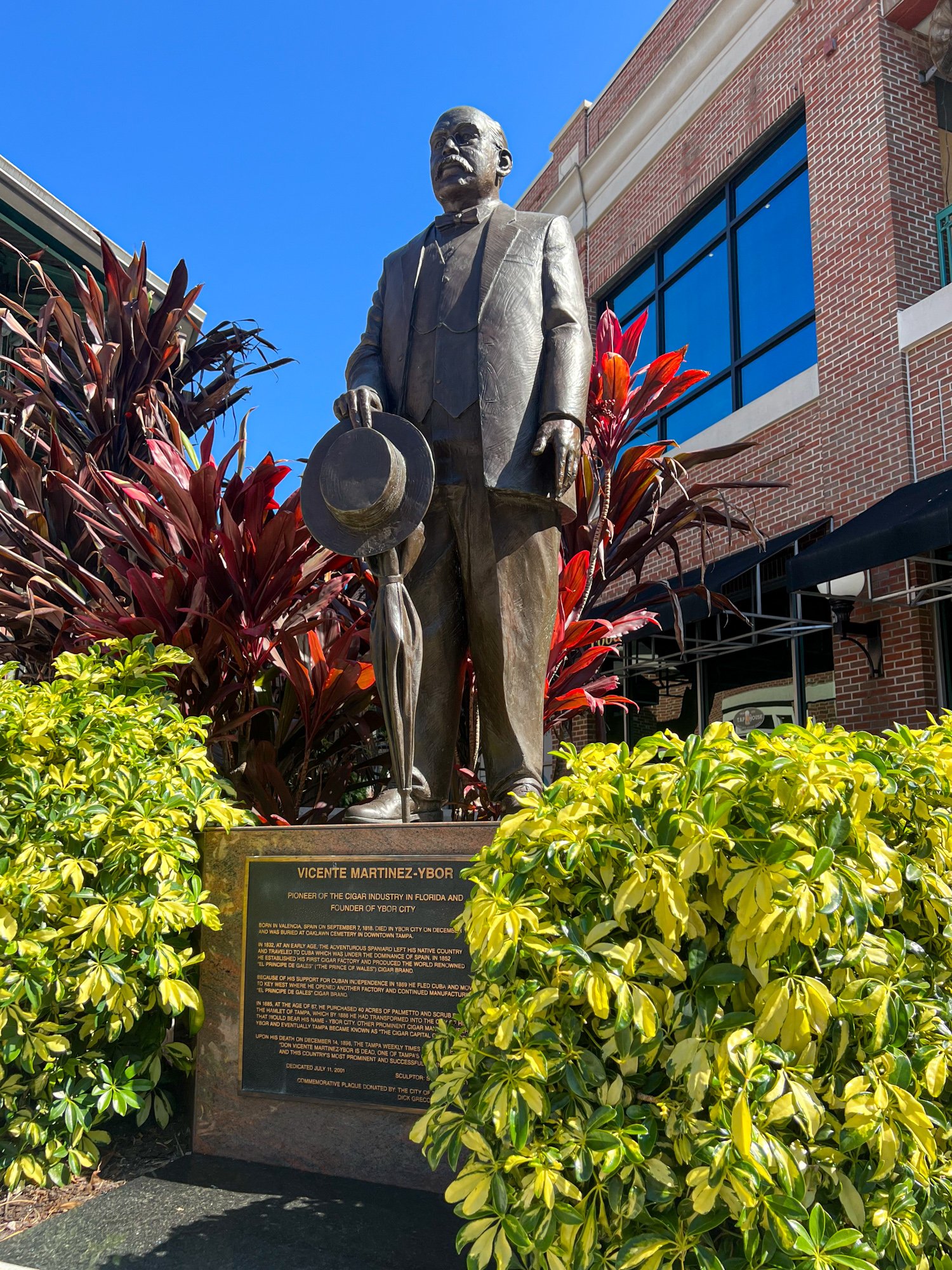 Statue of Vicente Martinez-Ybor