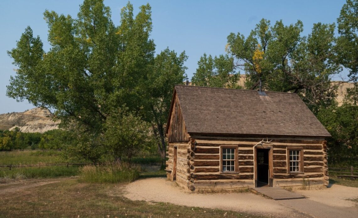 Theodore Roosevelt Maltese Cross Ranch Cabin in North Dakota