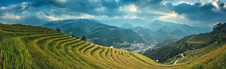 The lush rice paddies of Sapa are a must when you consider where to go in Vietnam and a travel itinerary.