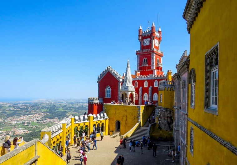 Pena Palace colorful buildings