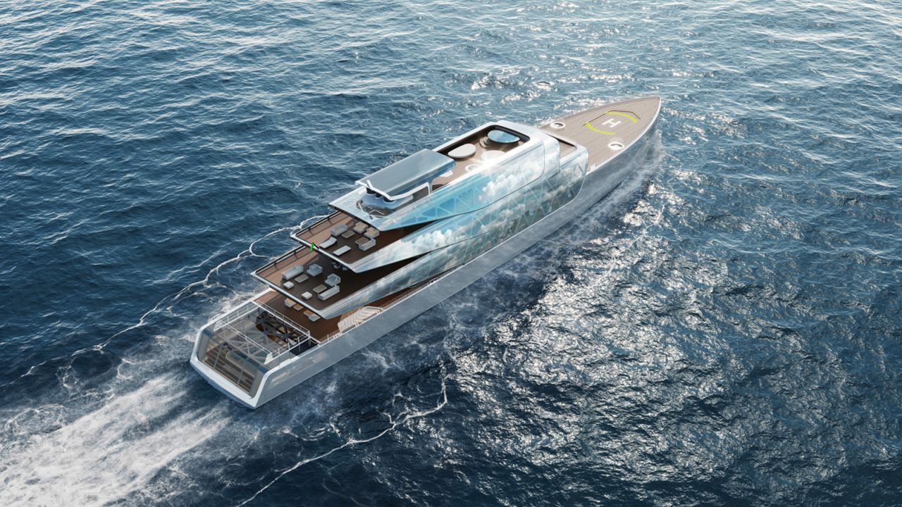 The superyacht concept is to feature 