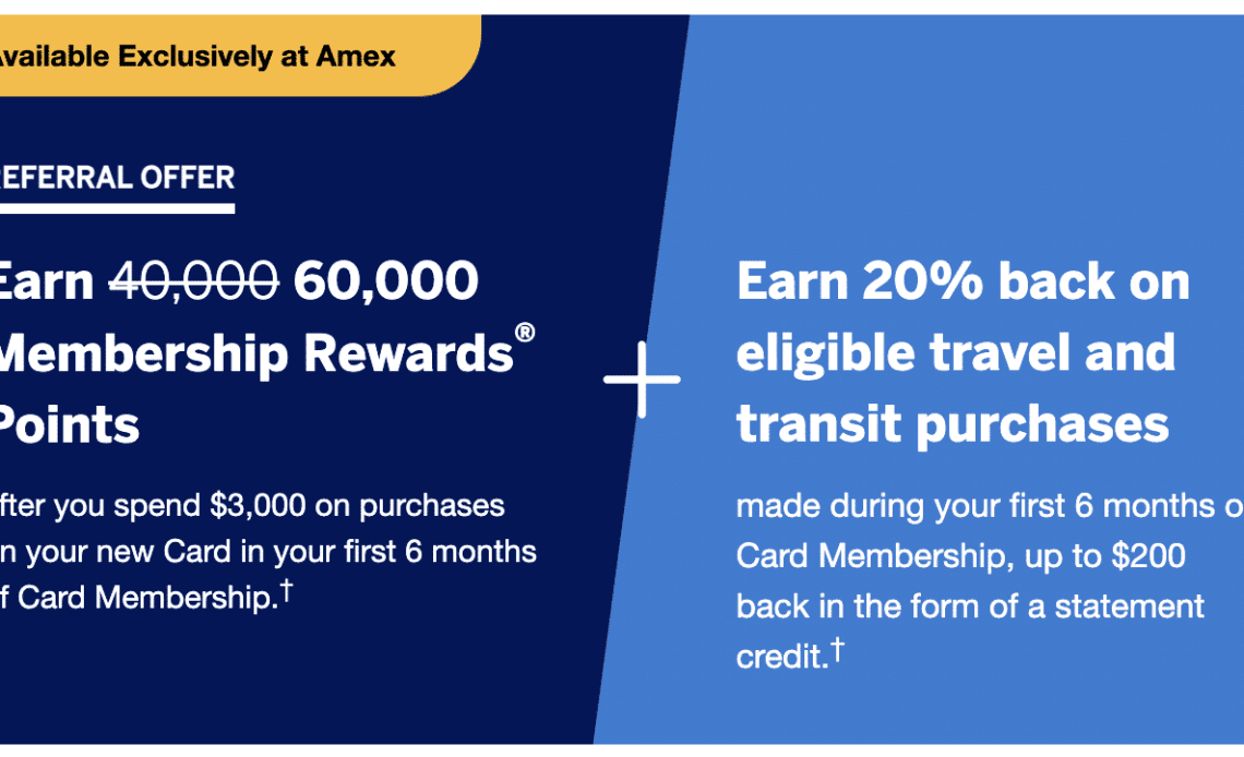 Amex US Green Card: Record-High Welcome Bonus of 60,000 Points!