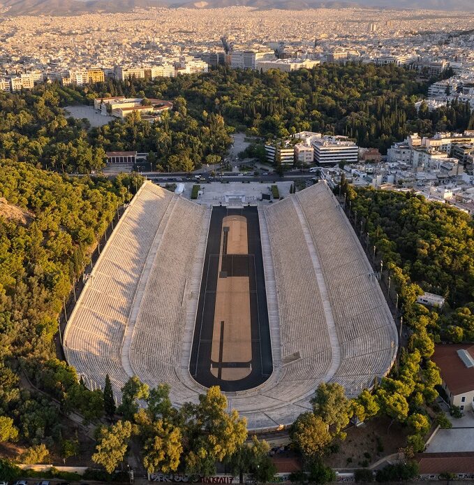 The Panathenaic Stadium in Athens - Aerial View