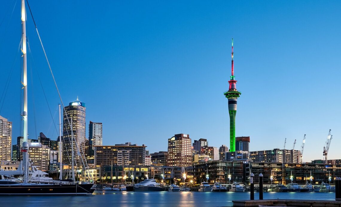 The Sky Tower in Auckland, a great city to start family holidays in New Zealand (photo: Partha Narasimhan)