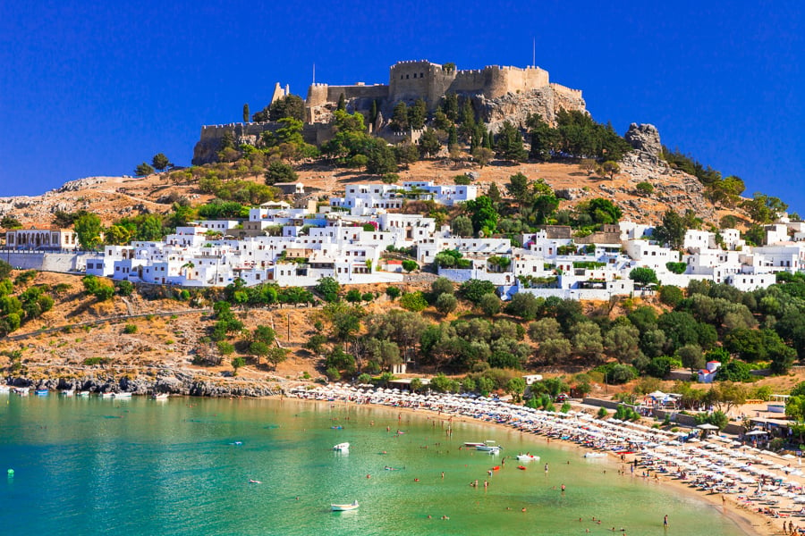 travel to rhodes greece for history and beaches