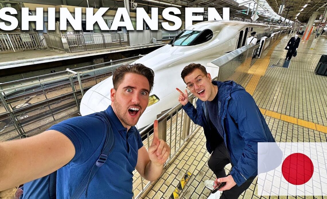 We Took Japan's FASTEST BULLET TRAIN (Osaka to Hiroshima😱)