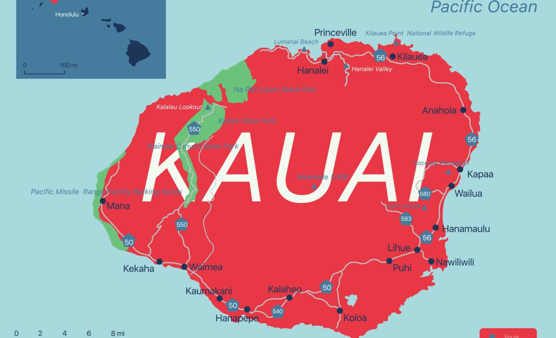 Best Areas to Stay in Kauai Map Hanalei Bay