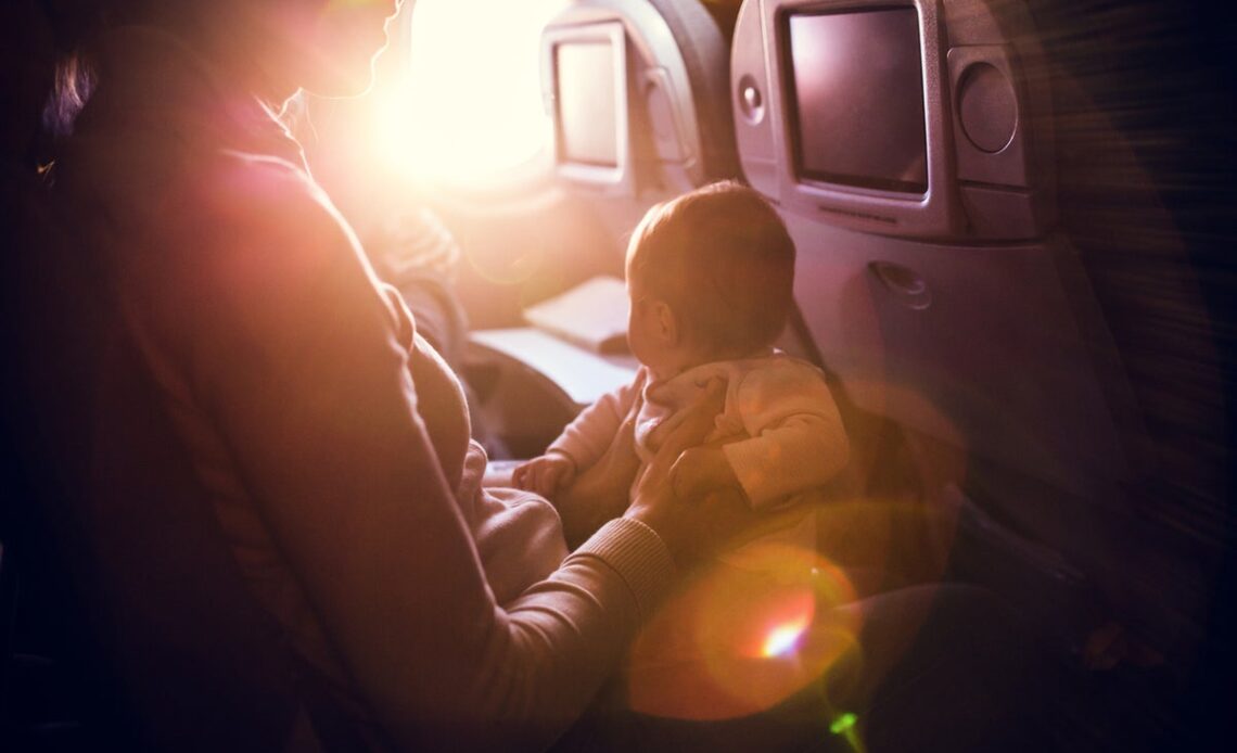 Woman causes a stink on flight after asking parents to stop changing nappy