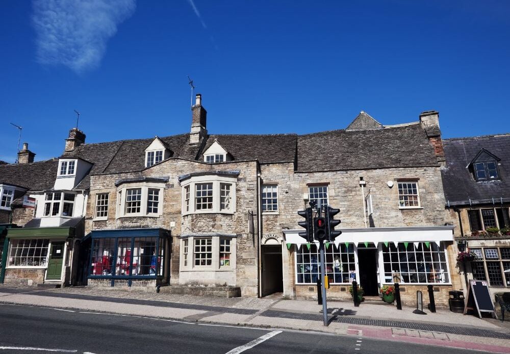 Burford high street in the Cotswolds