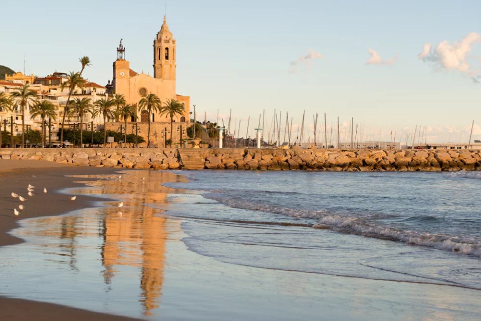 The Church of St. Bartholomew and Santa Tecla in Sitges (Spain)