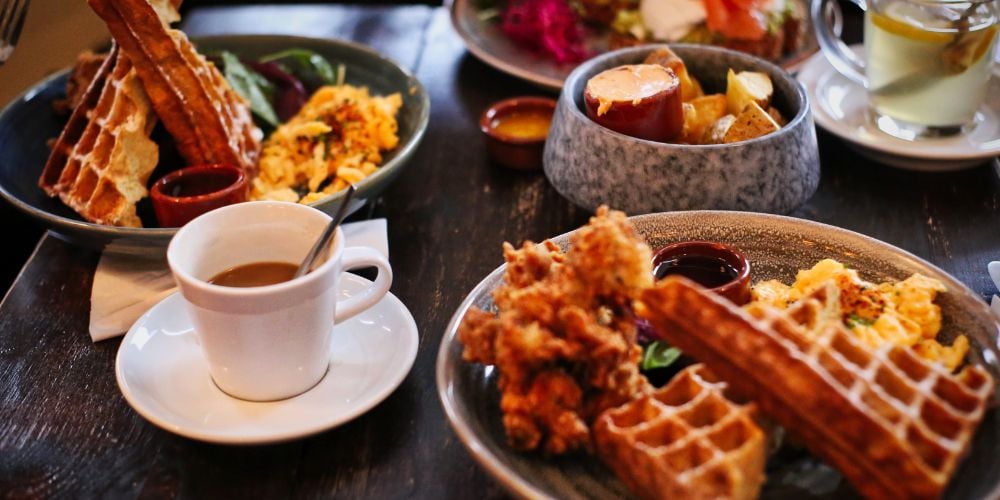 Coffee, waffles and more in a delicious Chicago brunch