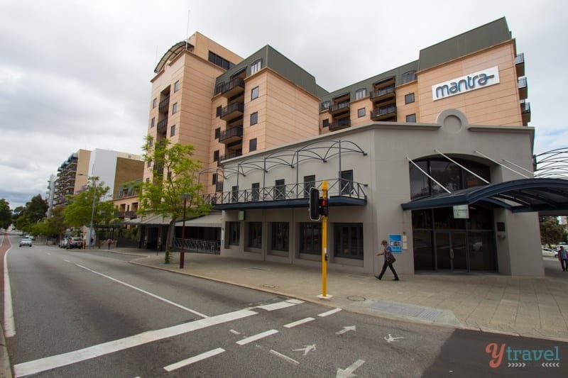 exterior of Mantra on Hay Street, Perth, Western Australia