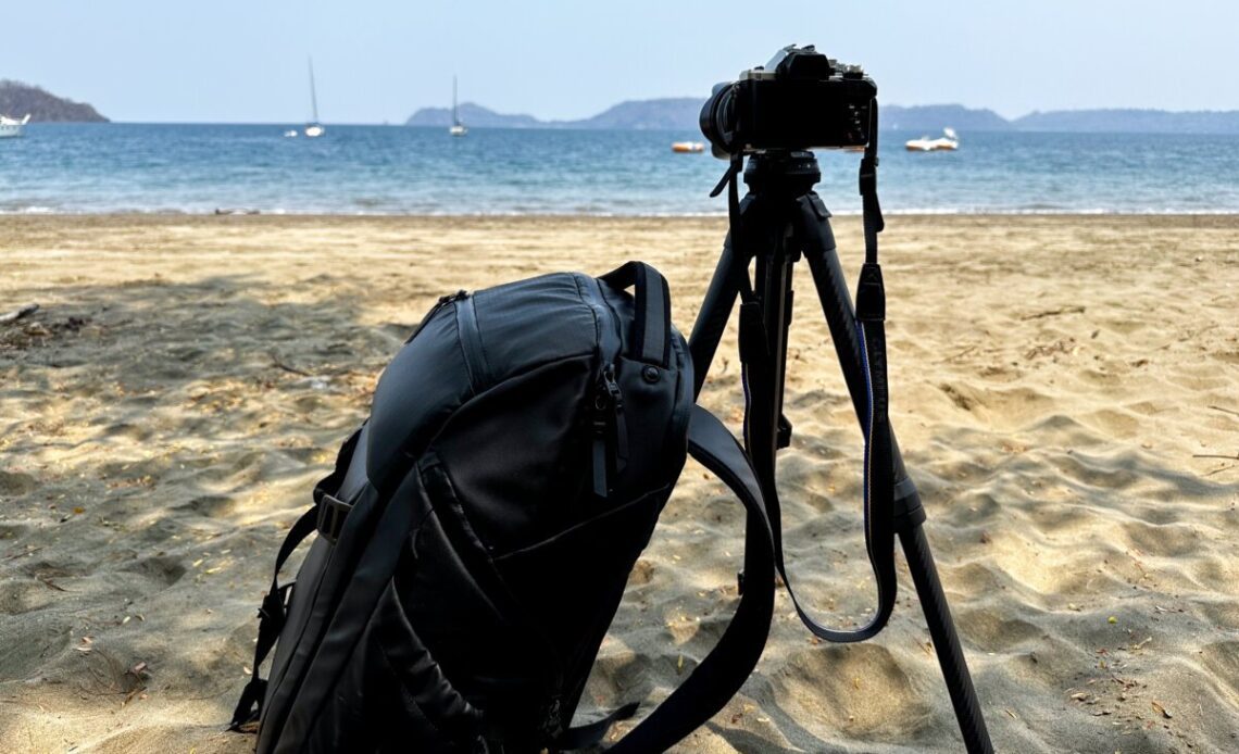 Using the Peak Design Travel Tripod on Beach in Costa Rica