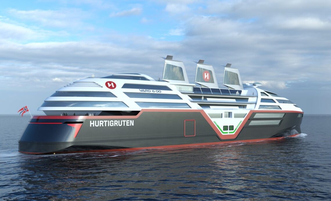 Solar panels and ‘AI manoeuvring’: Hurtigruten unveils its first zero-emissions cruise ship