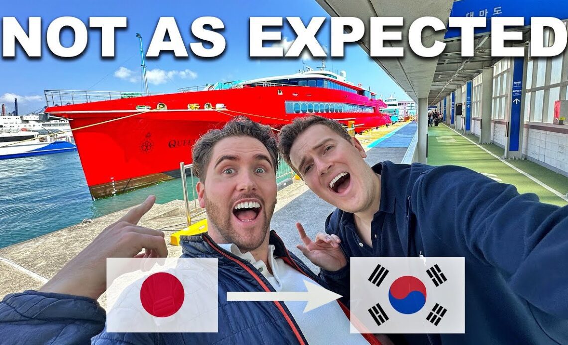 Taking A BOAT From JAPAN to KOREA (we regret it😣)