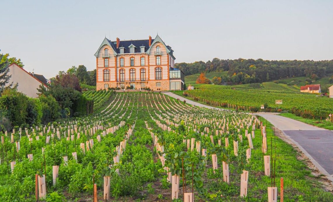 Entrance to Chateau de Sacy, France