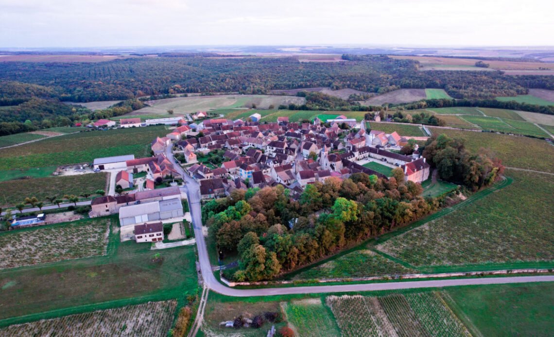 Aerial View of Béru, France