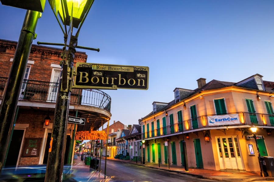 Bourbon Street in New Orleans