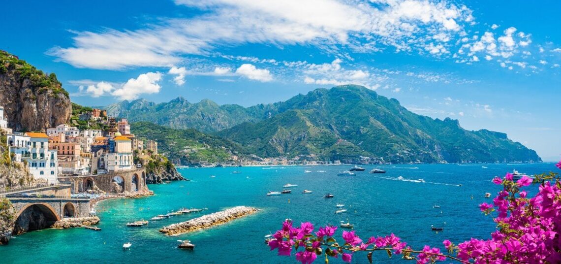 A shot of the Amalfi Coast, near the town of Atrani.