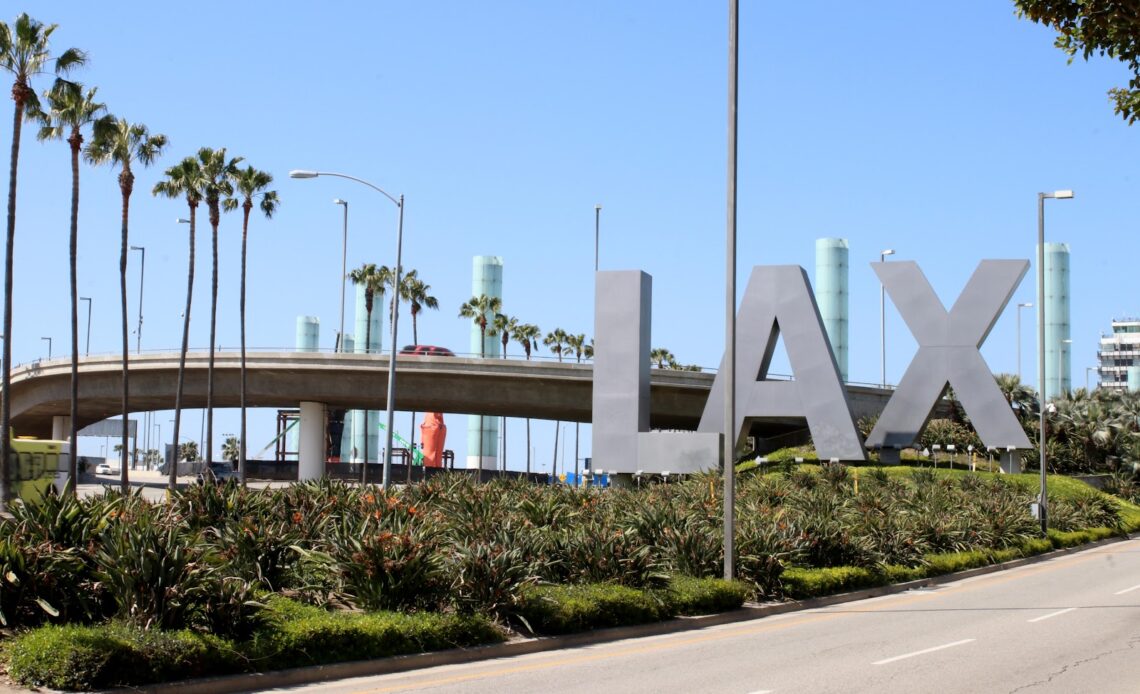 LAX sign.