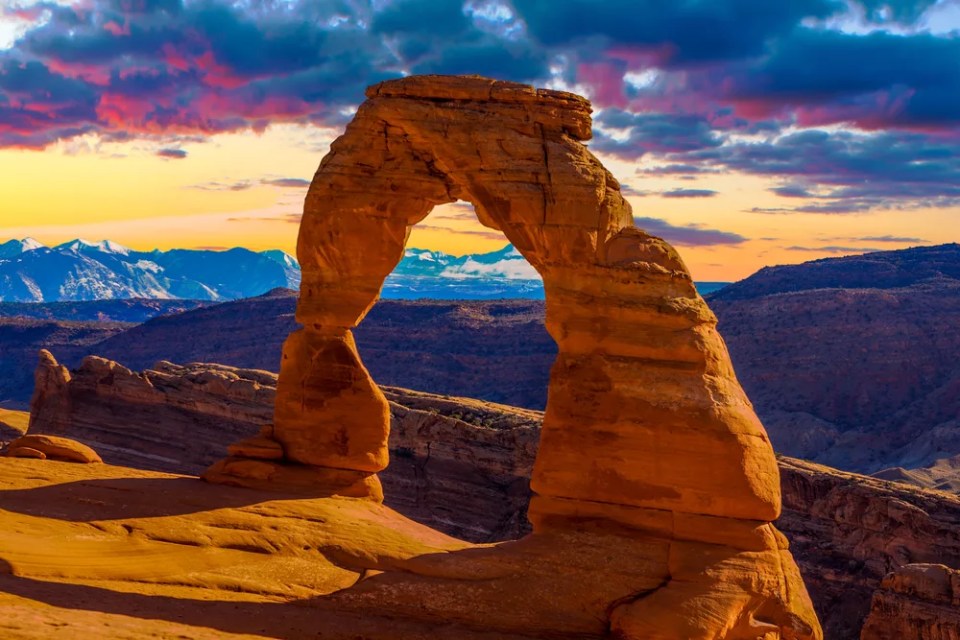 Beautiful Sunset Image taken at Arches National Park in Utah