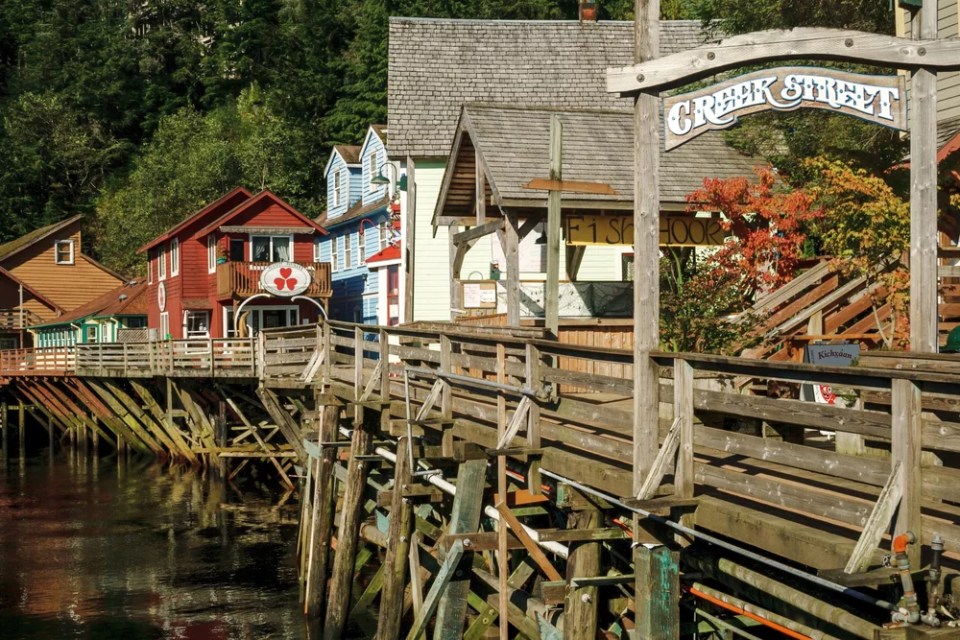 The famous historic Creek Street.