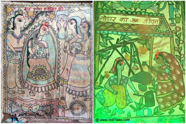 Ram Sita Vivah in Mithila Paintings