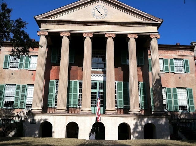 portico columns on historic charlreson building