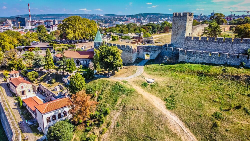 belgrade castle on hill