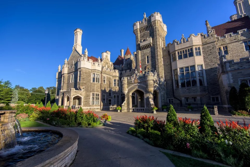 Casa Loma mansion and garden in midtown Toronto, Ontario