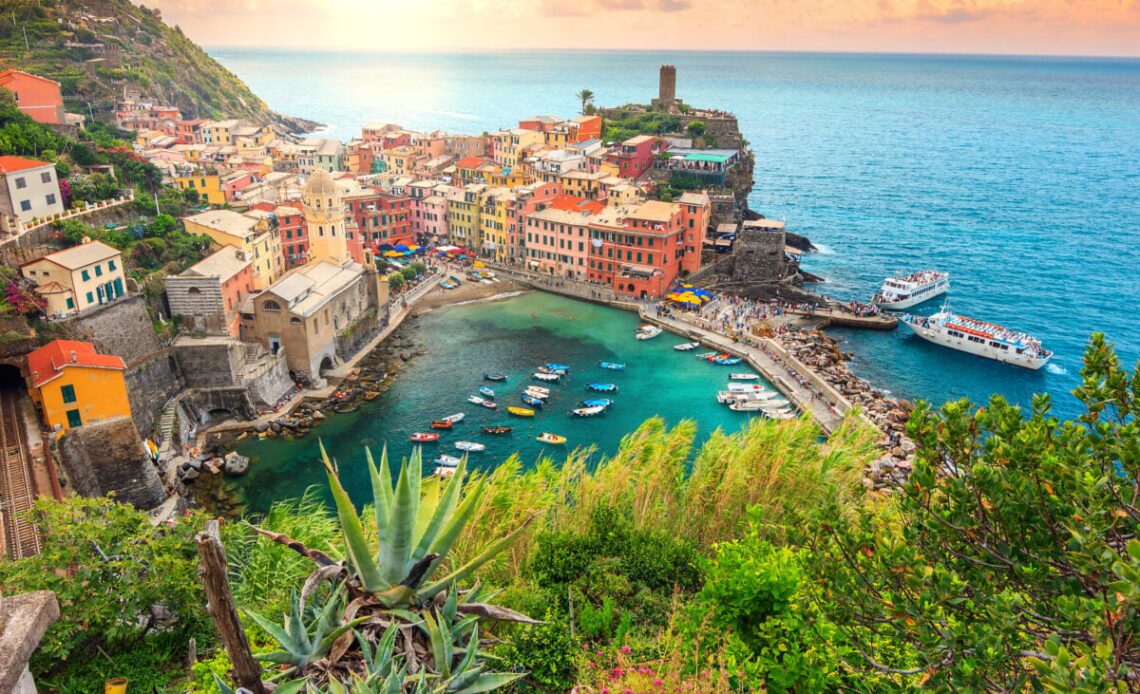 Stunning Vernazza of Cinque Terre, Italy