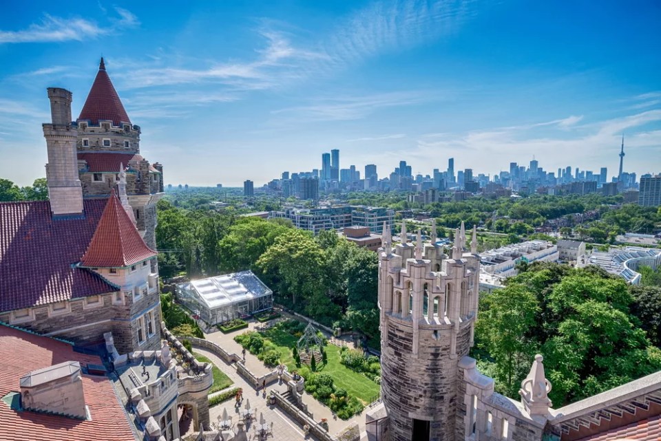 Famous Casa Loma castle in Toronto, Canada