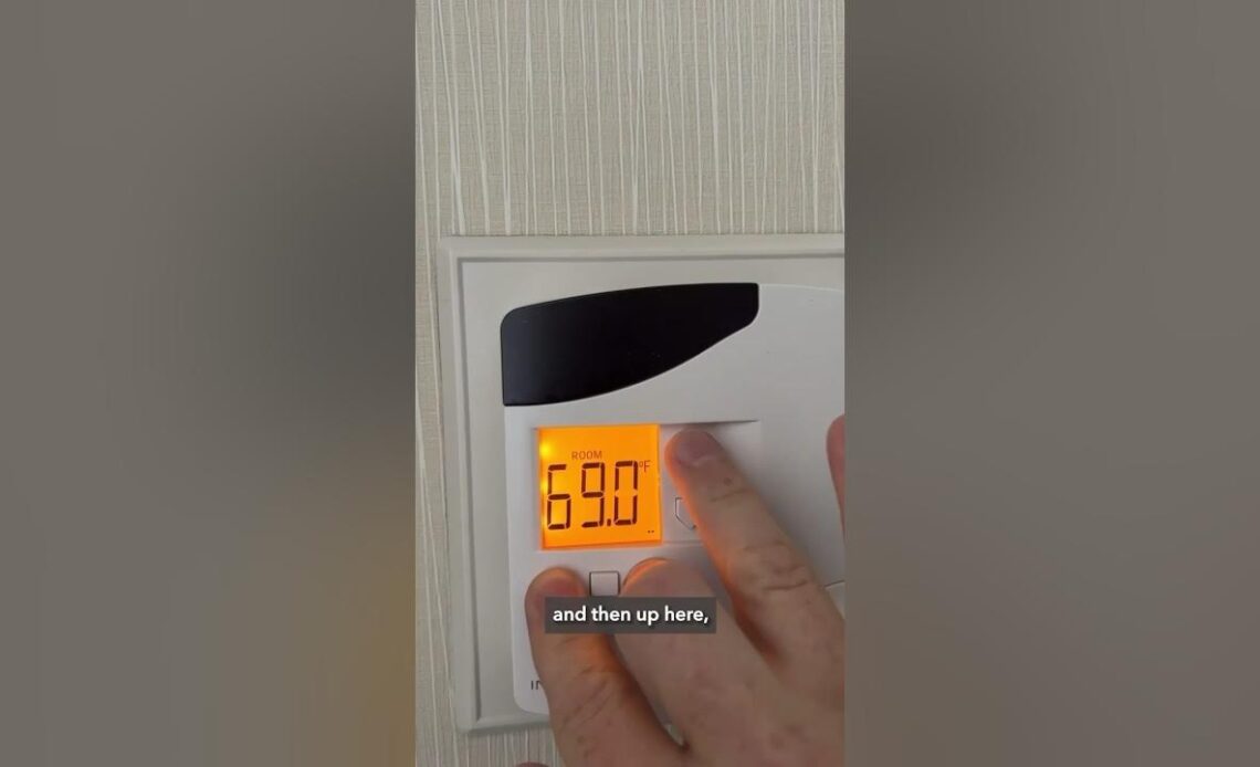 Discover This Hidden Hotel Thermostat Hack! #shorts